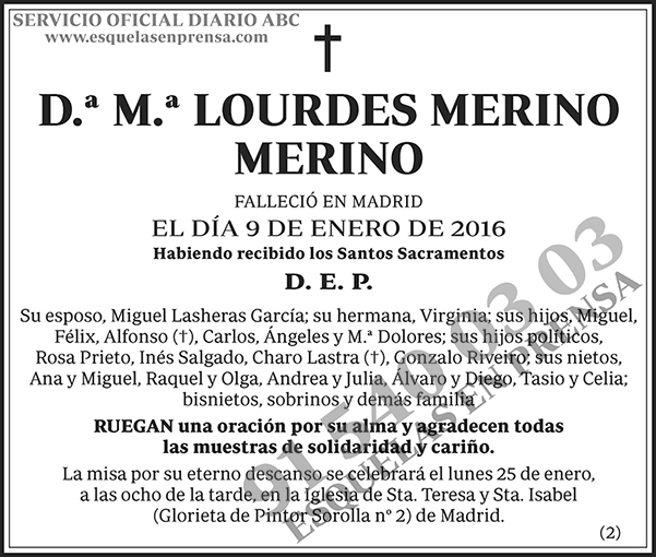 M.ª Lourdes Merino Merino